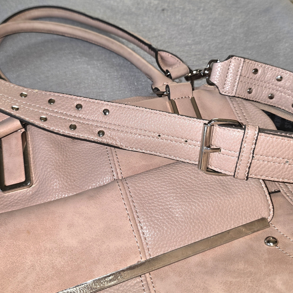 Steve Madden Blush Pink Leather Shoulder Tote - Picture 6 of 15